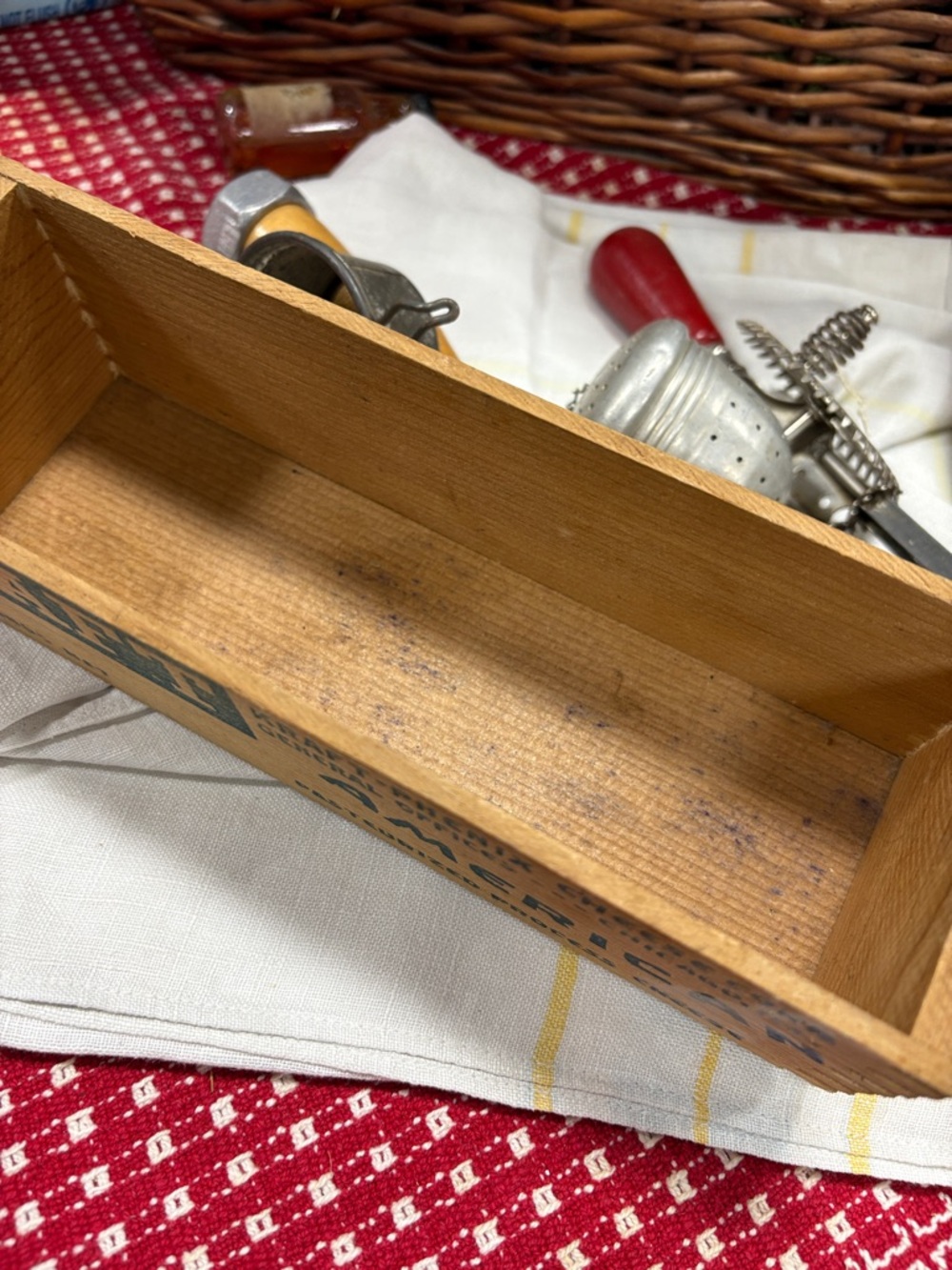 Vintage Kitchen Utensil Lot with Red & Wood Handles - Picture 5 of 6